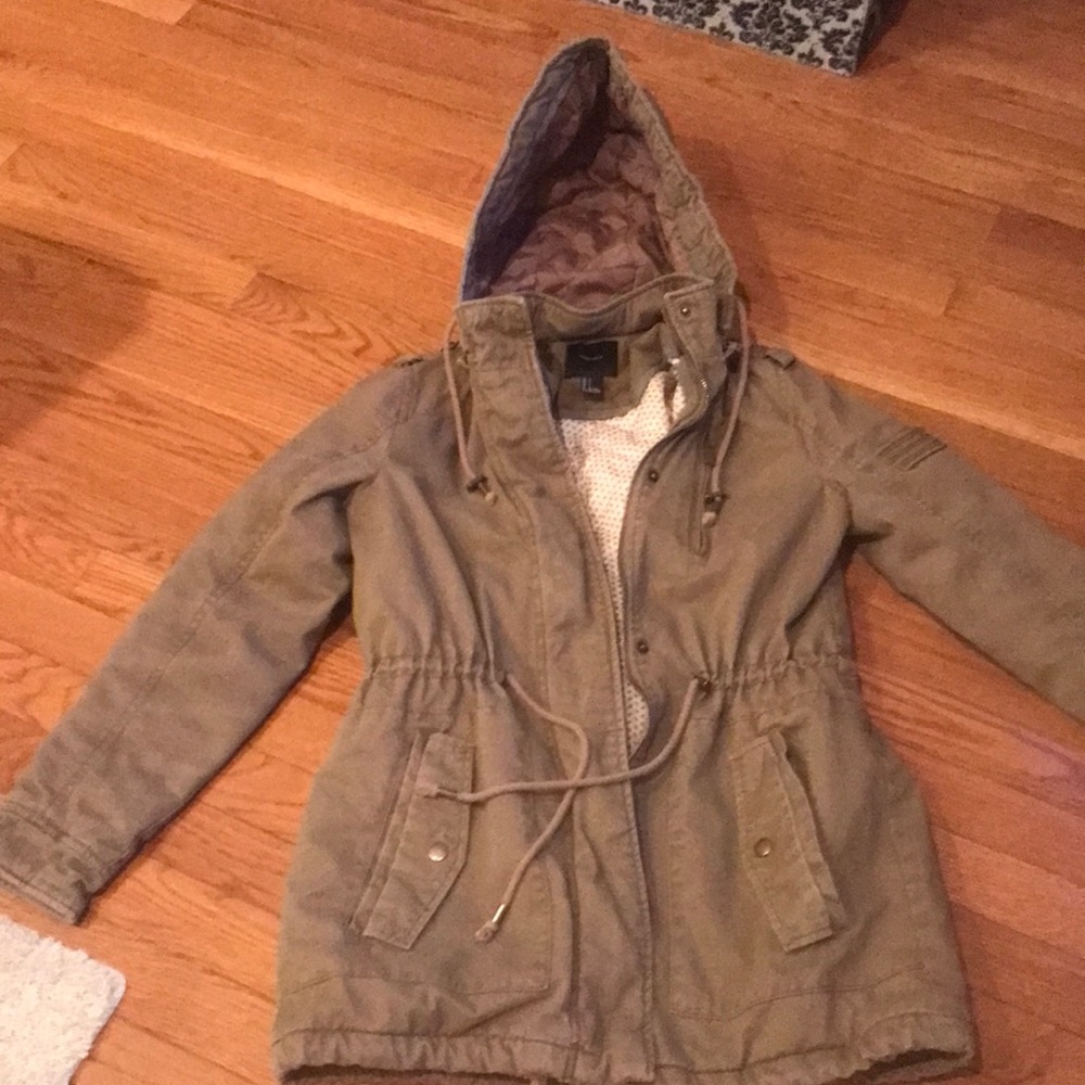 Light Brown Winter Cargo Coat